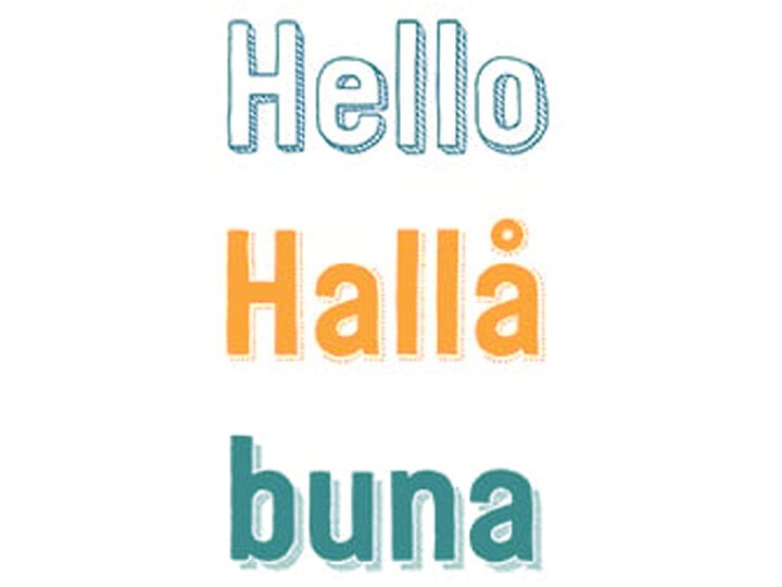 Saying 'hello' in different European languages