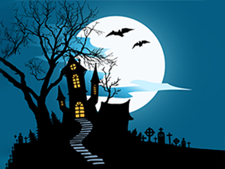 Spooky themed blank story map