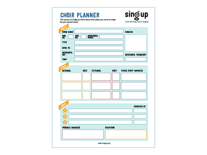Choir planner