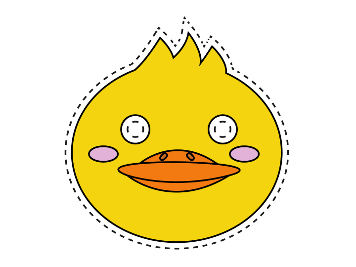 Duck mask template