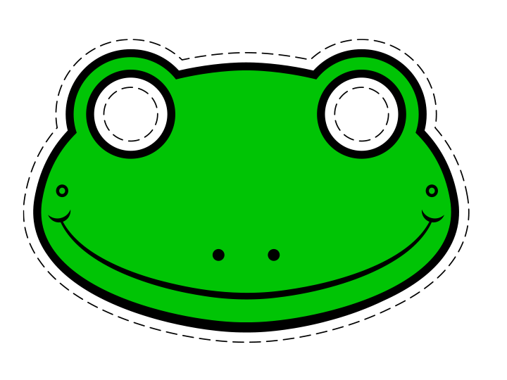 Frog mask template