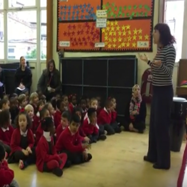 Whole school singing in Stoke Newington for Sing Up Day 2016!