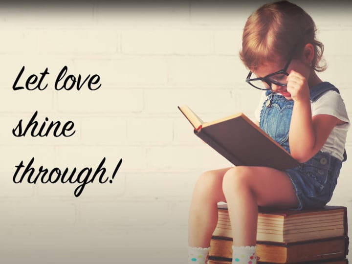 'Let love shine through' lyric video - backing track version