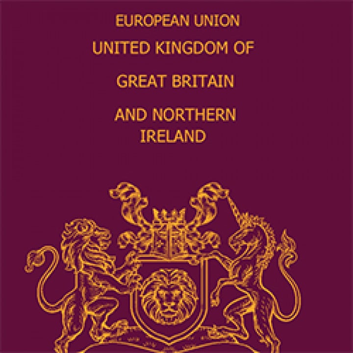 Passport cover template